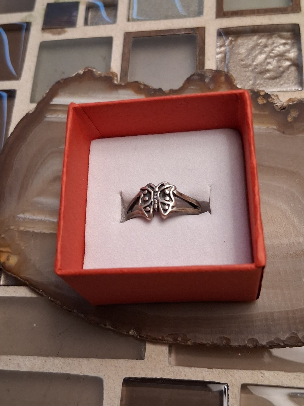 Delicate Silver Butterfly Ring for Women - Silver